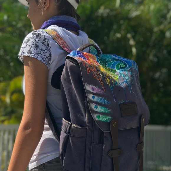 Painted Backpack Cool Art